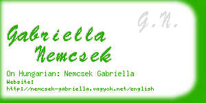 gabriella nemcsek business card